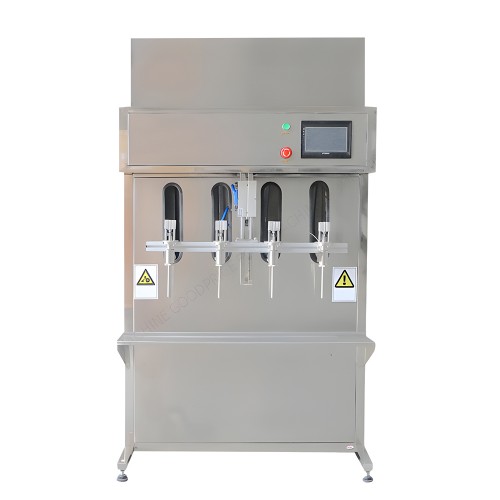 [액상계량] 중점도 대용량 선반 4열충진기 100~5000ml